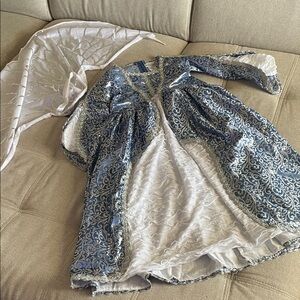 Wishcraft Blue Fairy gown with wings accent girls size 6